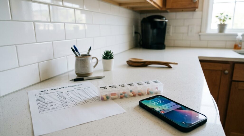 medication list emergency room aging parent