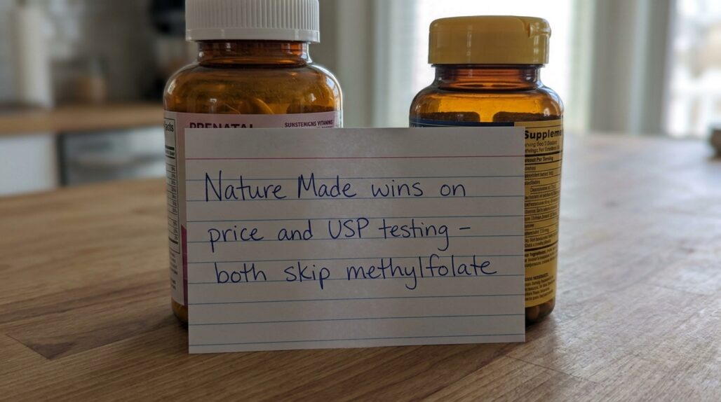nature made vs one a day prenatal verdict
