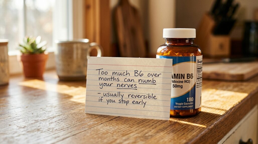 vitamin b6 toxicity nerve damage how much