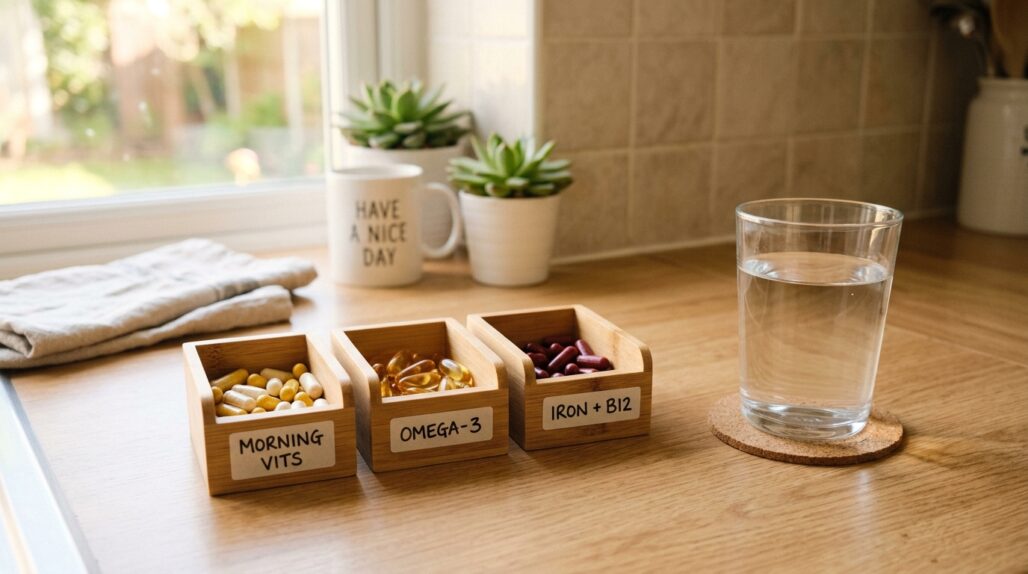 what order to take supplements throughout the day