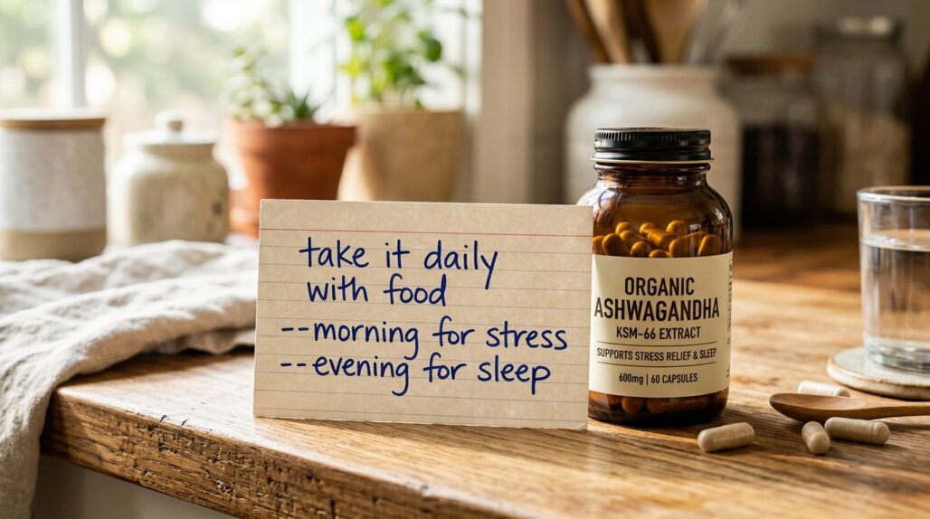 when to take ashwagandha morning or night