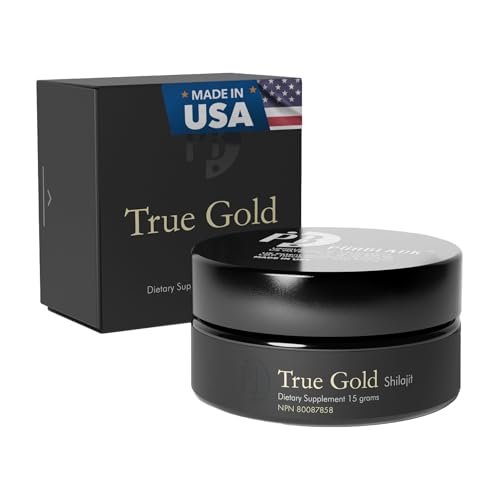 Purblack Natural Himalayan Shilajit Resin - Himalayan and Other Mountain Ranges Gold Infused Shilajit for Men & Women with Over 85+ Trace Minerals for Energy & Immunity | 30 Servings | USA Made