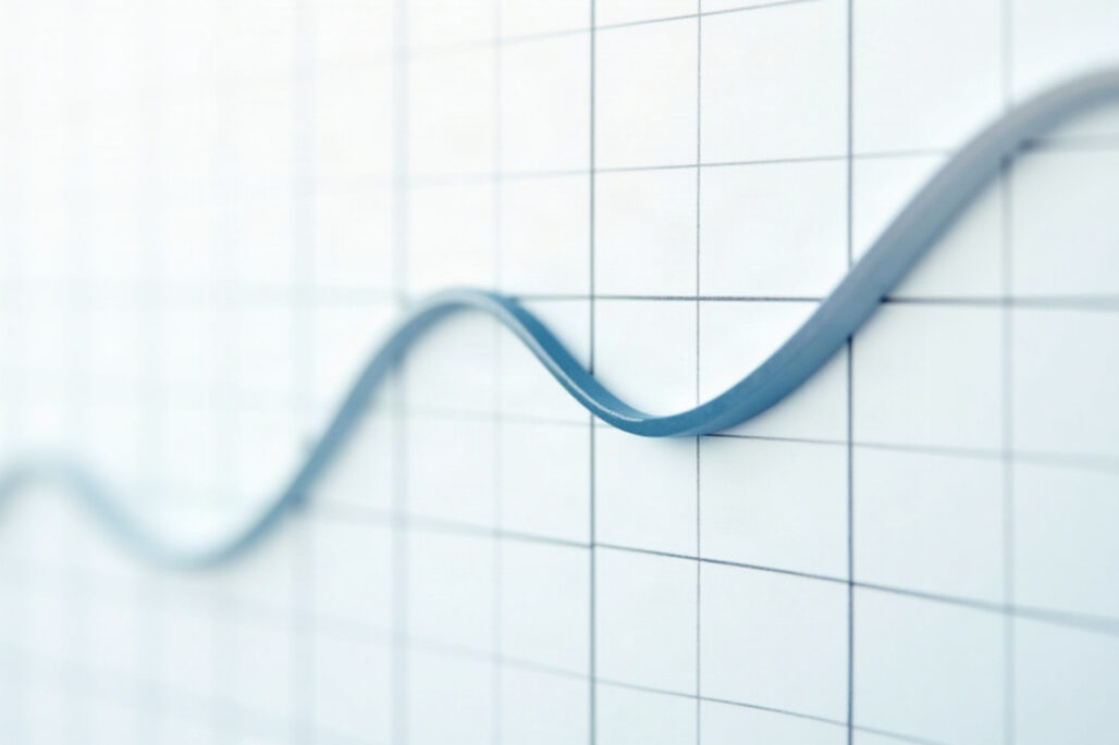 A smooth measurement curve on a clinical chart grid