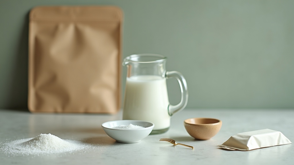documentary still-life of a teaspoon of sugar and a small pinch bowl of salt bes