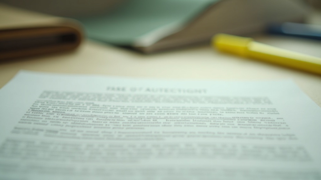 A stack of printed court documents with a manila folder and a yellow highlighter