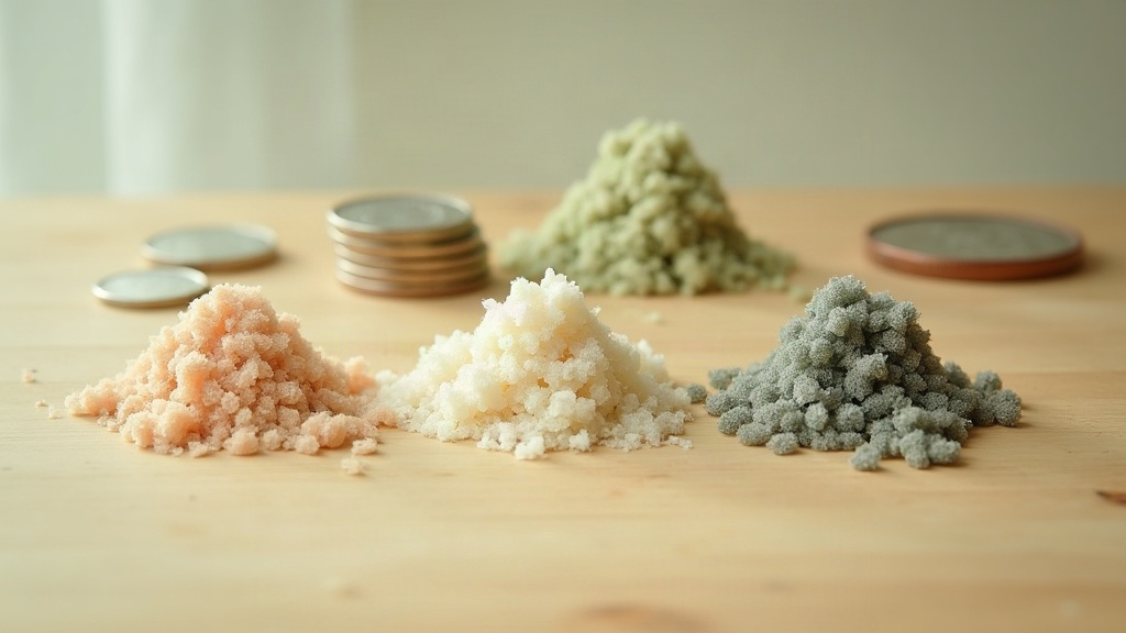 Documentary still life of a kitchen scale holding a small pile of plain unbrande