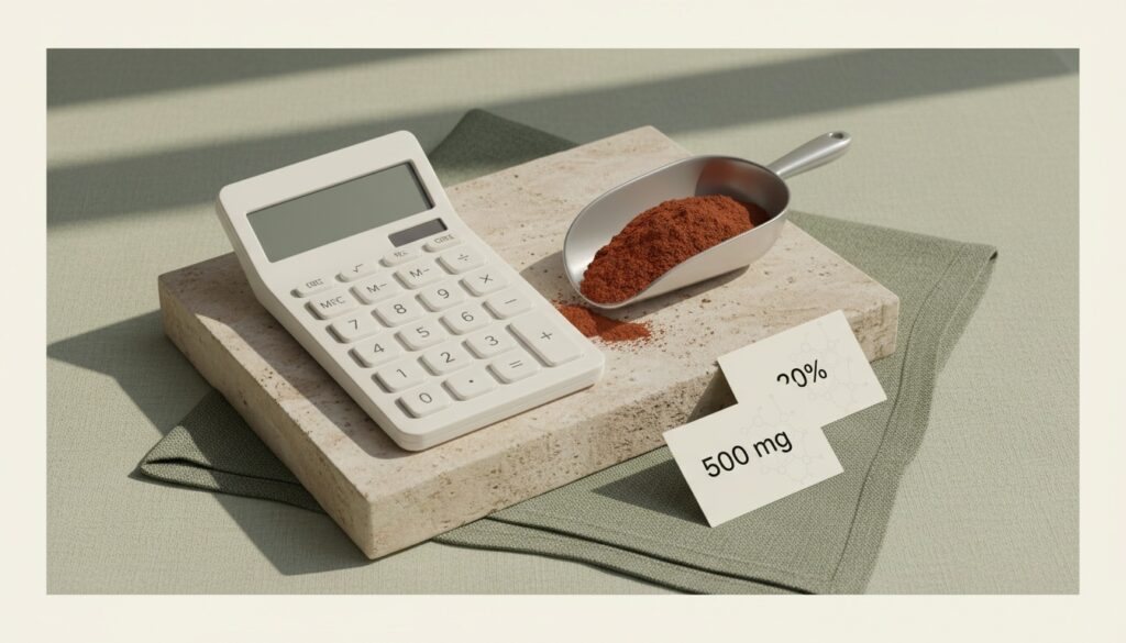 A hypothetical mass and percentage ready for calculation.