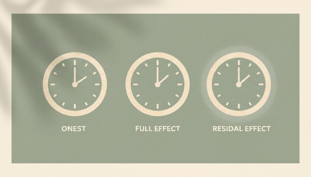 First effects, full effects and residual effects are different time measures.